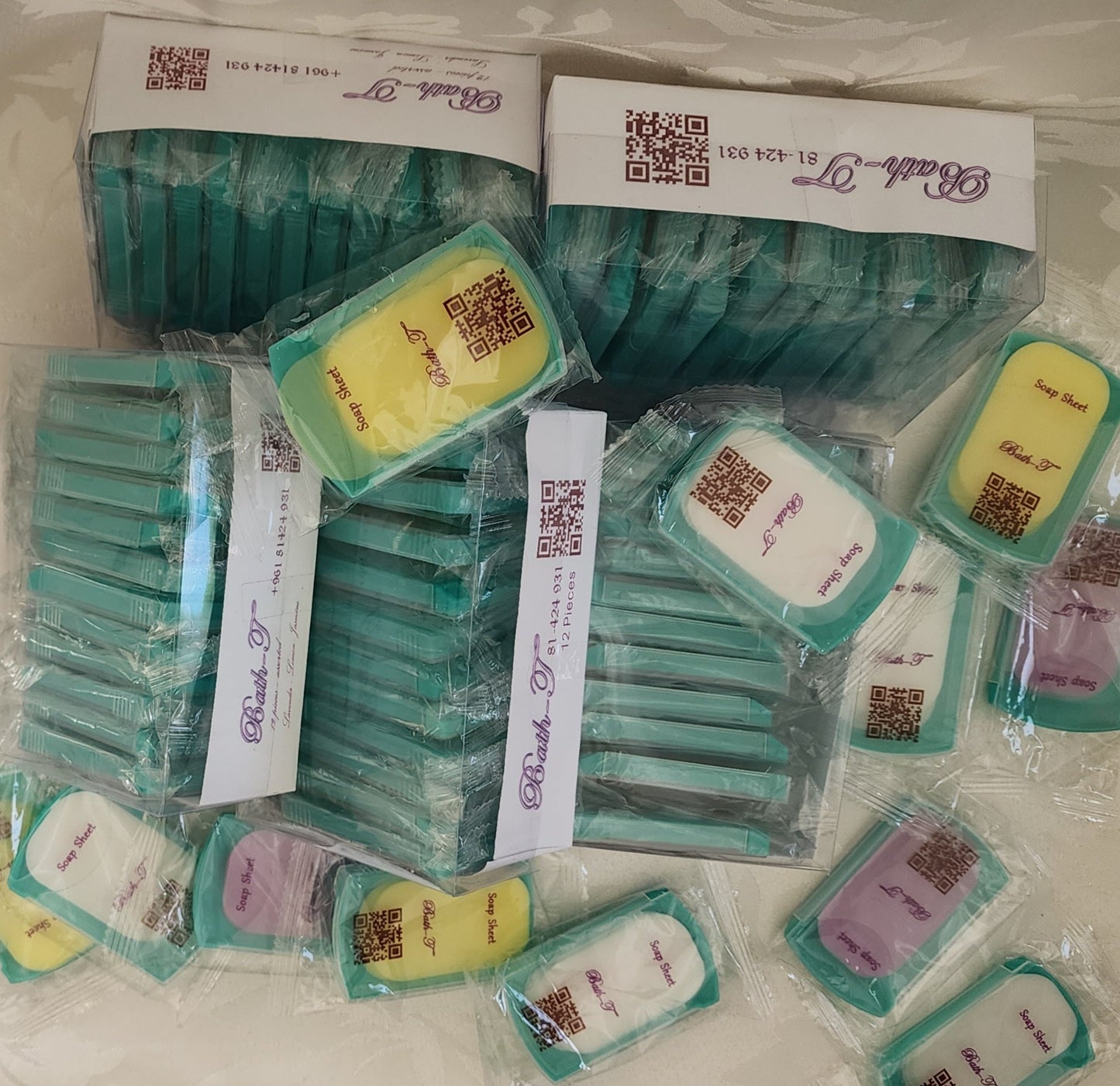 Package of assorted soap sheets